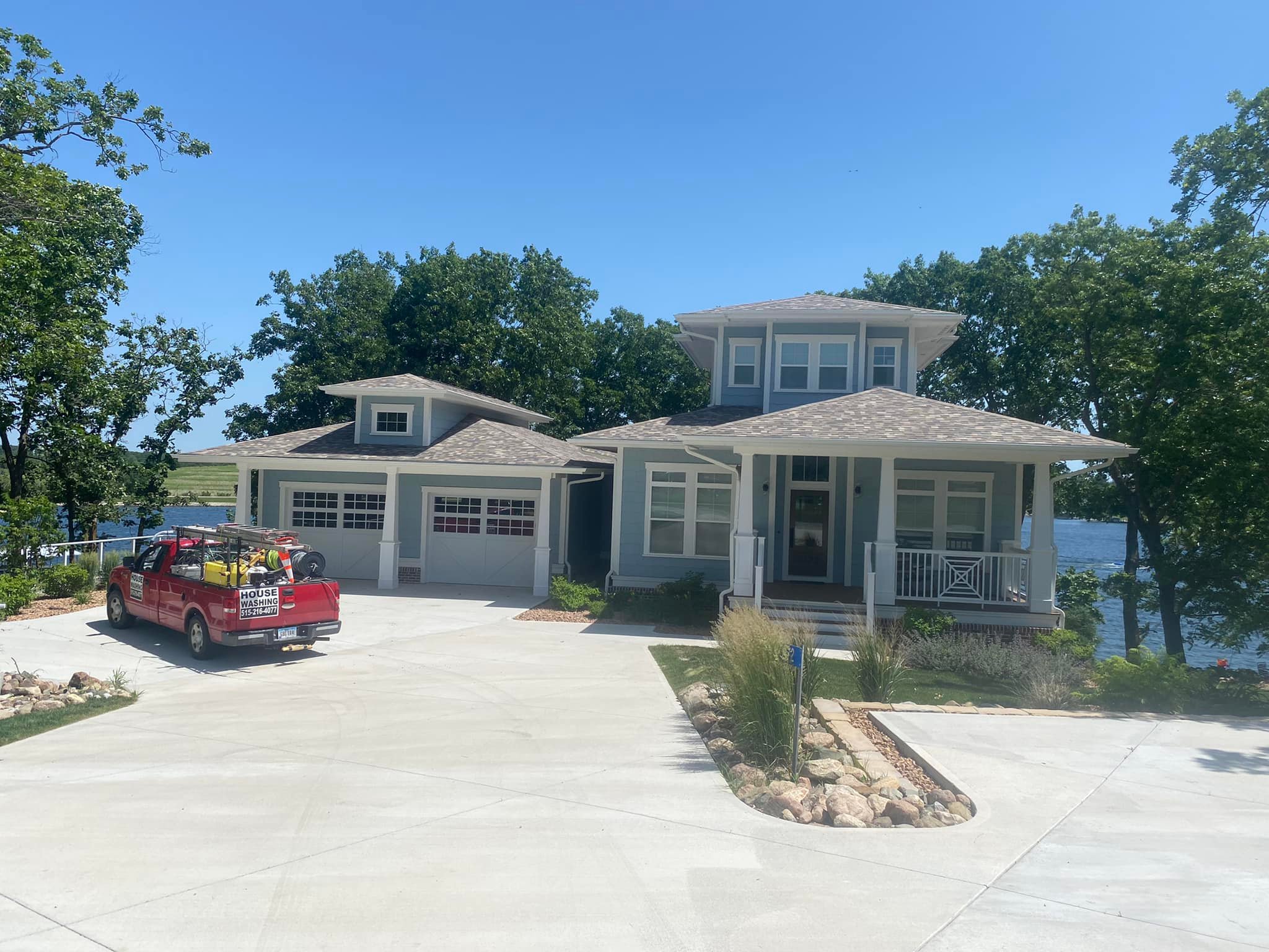 Full Exterior Refresh: House, Driveway & Sidewalk Cleaning